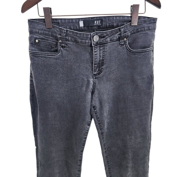 KUT from the Kloth Diana Skinny Jeans Vintage Black Wash Women's‎ Size 10 - Picture 4 of 9